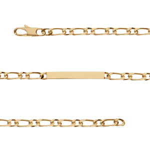 IDENTITE 1+1 4MM PLAQUÉ OR 18CM