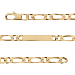 IDENTITE 1+1 6MM PLAQUÉ OR 18,5CM