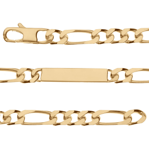 IDENTITE 1+3 /8MM PLAQUÉ OR 21CM