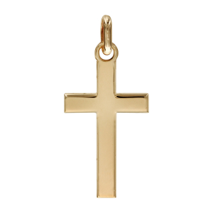 CROIX  PLATE PLAQUÉ OR
