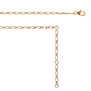 CHAINE DE VENTRE ALTERNEE 85CM PLAQUÉ OR