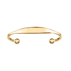 BRACELET ESCLAVE PETIT MODELE PLAQUÉ OR 51 MM DE DIAM