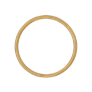 BRACELET RIGIDE 3MM 65MM PLAQUÉ OR.