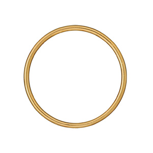 BRACELET PLAQUÉ OR RIGIDE 4MM 62MM