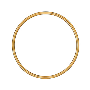 BRACELET PLAQUÉ OR RIGIDE 4MM 65MM