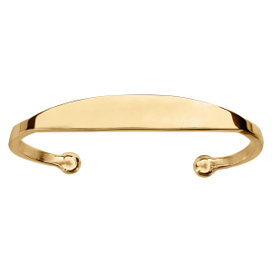 BRACELET ESCLAVE GROS MODELE PLAQUÉ OR 65 MM DE DIAM