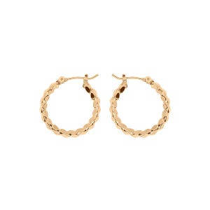 CRÉOLES PLAQUÉ OR TORSADÉ DIAM 20MM EXT