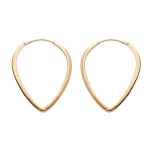 BOUCLES D'OREILLES PLAQUÉ OR ARTICULÉE FORME GOUTTE