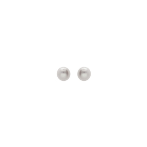 BOUCLES D'OREILLES TIGE PLAQUÉ OR PERLE DE CULTURE D'EAU DOUCE 3MM