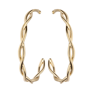 CRÉOLES PLAQUÉ OR FILS TORSADES 30MM