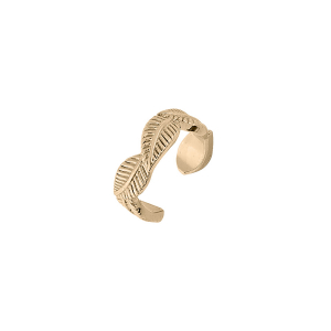 MANCHETTE PLAQUÉ OR DE CARTILAGE TRESSE  10mm (A L'UNITÉ)