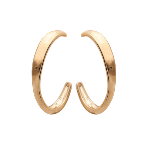 CRÉOLES TIGE PLAQUÉ OR TORSADE