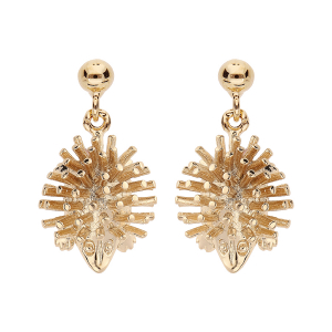 BOUCLES D'OREILLES TIGE PLAQUÉ OR HERISSON