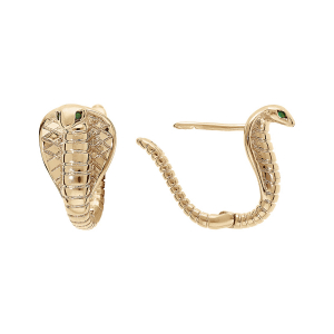 BOUCLES D'OREILLES PLAQUÉ OR SERPENT