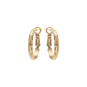 CRÉOLES PLAQUÉ OR DIAMANTÉE 20MM