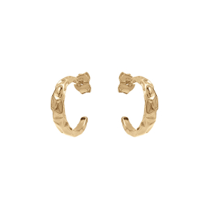 CRÉOLES PLAQUÉ OR MARTELÉE