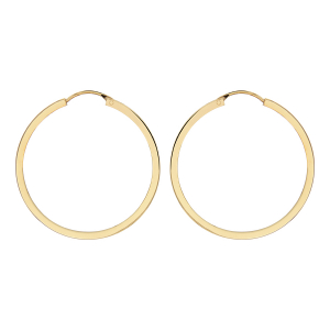 CREOLE PLAQUÉ OR FIL CARRÉ 38MM EXTERIEUR