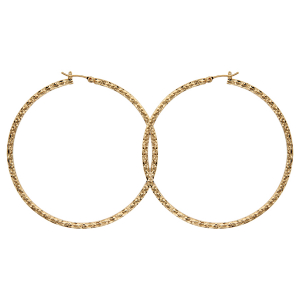 CREOLE PLAQUÉ OR DIAMANTE DIAM 60MM