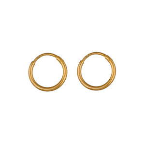 CRÉOLES FIL 1.5MM DIAM 14MM PLAQUÉ OR