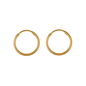 CRÉOLES FIL 1.5MM DIAM 18MM PLAQUÉ OR