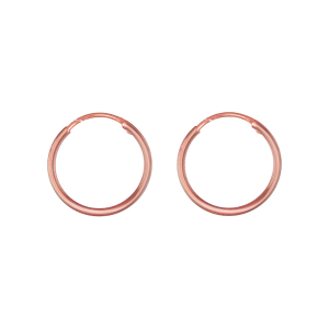 CREOLES FIL 1.5MM DIAM 18MM PLAQUÉ OR ROSE