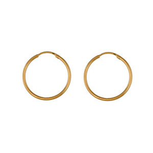 CRÉOLES FIL 1.5MM DIAM 25MM PLAQUÉ OR