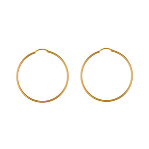 CRÉOLES FIL 1.5MM DIAM 45MM PLAQUÉ OR