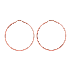 CREOLES FIL 1.5MM DIAM 45MM PLAQUÉ OR ROSE