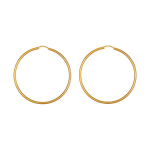 CRÉOLES FIL 2MM DIAM 55MM PLAQUÉ OR