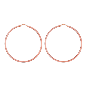 CREOLES FIL 2MM DIAM 55MM PLAQUÉ OR ROSE