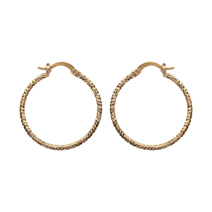 CRÉOLES PLAQUÉ OR DIAMANTE