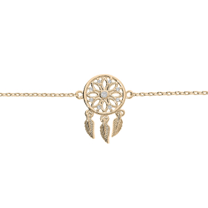 BRACELET PLAQUÉ OR ATTRAPE REVE 16,5+3CM