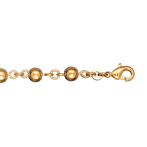 BRACELET BOULES MARSEILLE 19CM PLAQUÉ OR