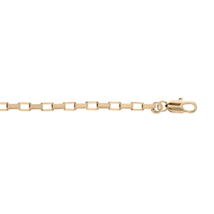 BRACELET PLAQUÉ OR MAILLES RECTANGUALIRES 16+3M