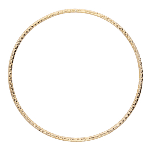 BRACELET PLAQUÉ OR JONC 62MM DIAMANTÉ