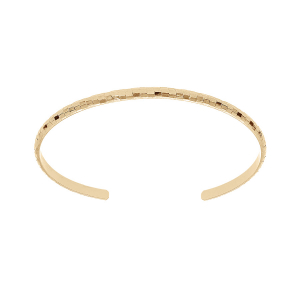 BRACELET RIGIDE PLAQUÉ OR DIAMANTÉE 55MM