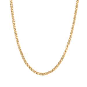 COLLIER PLAQUÉ OR MAILLE PALMIER 50CM