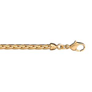 BRACELET PALMIER 3.5MM 19CM PLAQUÉ OR