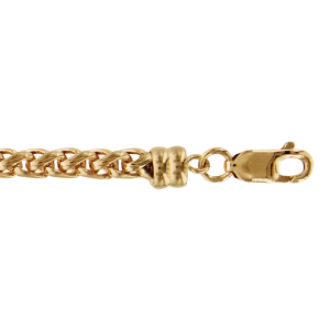 BRACELET PALMIER PLAQUÉ OR 5MM 19 CM