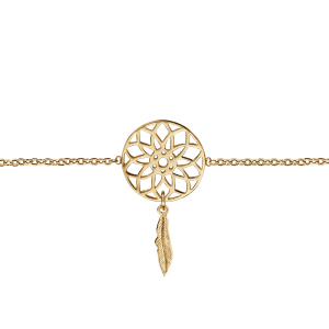 BRACELET PLAQUÉ OR ATTRAPE REVE 16+2CM