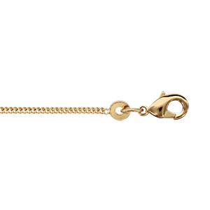 CHAINE GOURMETTE 1.2MM 40CM PLAQUÉ OR