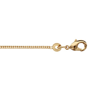 CHAINE GOURMETTE  1.2MM 45CM PLAQUÉ OR