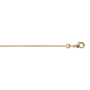 CHAINE GOURMETTE 1.2MM 42CM PLAQUÉ OR
