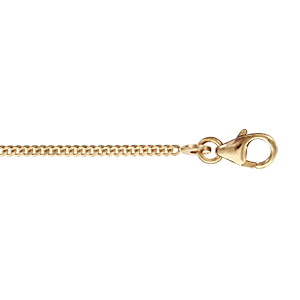CHAINE GOURMETTE 1.5MM 45CM PLAQUÉ OR