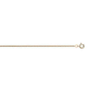 CHAINE GOURMETTE 1.5MM 42CM PLAQUÉ OR
