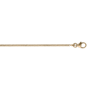CHAINE GOURMETTE 1.5MM 42CM PLAQUÉ OR