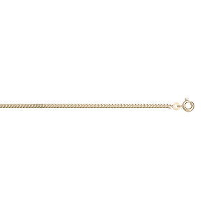 CHAINE GOURMETTE 2.1MM 42CM PLAQUÉ OR