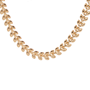 COLLIER  PLAQUÉ OR MAILLE EPI 40+5M