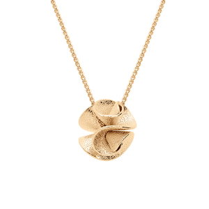 COLLIER PLAQUÉ OR PENDENTIF BOULE  40+5CM