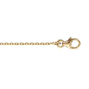 CHAINE FORCAT 1.2 MM 45CM PLAQUÉ OR